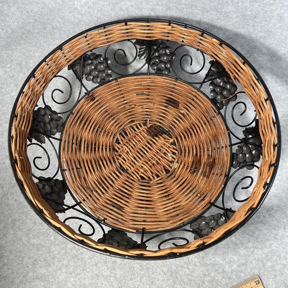 Faux Silk Vegetable Lot with Wicker Metal Basket Centerpiece Farmhouse Playhouse - Picture 12 of 16